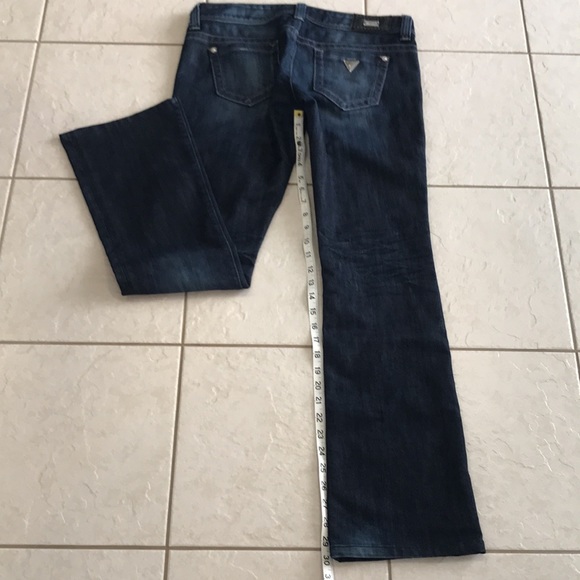 Guess premium daredevil bootcut. Deep indigo wash. Very dressy. - Picture 14 of 16
